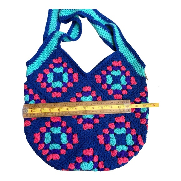 Crochet Granny square bag, Handmade NWOT - Picture 6 of 7